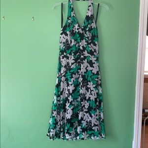 Green flower dress